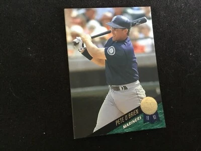 1993 Leaf Pete O'Brien #412 Seattle Mariners - Image 1 of 2