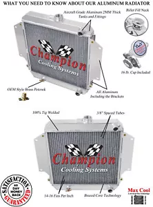 ER Champion 2 Row All Aluminum Radiator for 1986 - 1988 Suzuki Samurai L4 Engine - Picture 1 of 7