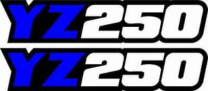 (2) Yz250 Swingarm Airbox Number Plate Decals Stickers yz 250 dirtbike graphics - Bild 1 von 2