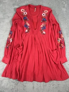 Mini Vestido Free People Gauzy Mia Bordado Flores Para Mujer Talla XS - Imagen 1 de 8