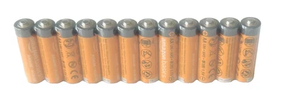 12 Pack AA High-Performance Alkaline Batteries/Amazon Basics/10-Year Shelf Life - Image 1 of 4