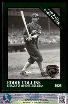 1995 Conlon Collection TSN #1332 Eddie Collins Chicago White Sox 4.1C - Image 1 of 2