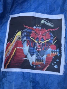 Judas Priest, Verteidiger des Glaubens, 22”x22” seidig, Wandbehang, 1984, J.P. - Bild 1 von 7