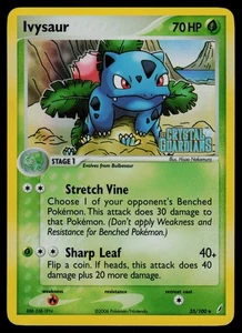 Ivysaur - 35/100 - Ex Crystal Guardians Reverse Holo Uncommon Pokemon Card -- LP - Imagen 1 de 2