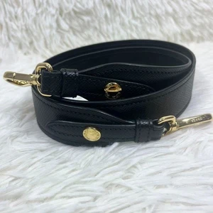 PRADA Schulterriemen Leder schwarz L92 cm x B3,5 cm Handtasche Accessoire - Bild 1 von 6
