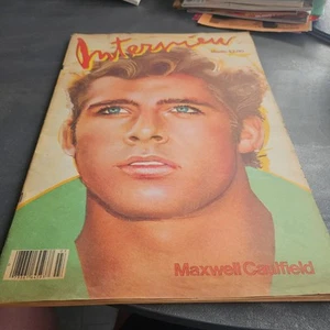 Interview Magazine March 1982 Maxwell Caulfield Bruce Robbins A3 size rare - Picture 1 of 7