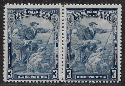 Canada Stamps — Pair — 1934, Jacques Cartier's Arrival #208 MH Ref. 2223 - Image 1 of 2