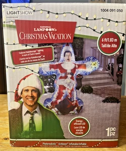 Christmas Vacation Gemmy Airblown Inflatable Chevy Chase Clark Griswold Light up - Bild 1 von 5