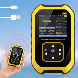 Portable Geiger Counter Nuclear Radiation Detector X-ray γ-ray β-ray Dosimeter - Picture 1 of 21