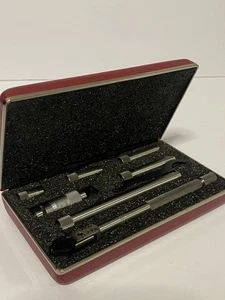 Starrett No. # 823 Tubular Inside Micrometer Machinist Tool Set w/ Padded Case! - Picture 1 of 7