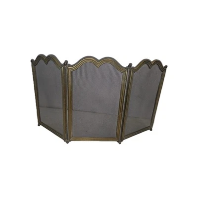 pare feu /écran de cheminée En Laiton   - Photo 1/4