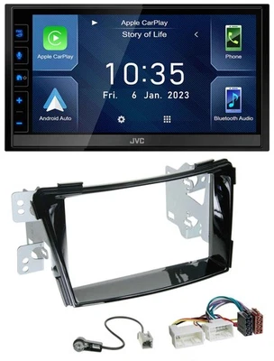JVC DAB Bluetooth MP3 USB 2DIN Autoradio für Hyundai i40 VF ab 11 Klavierlack - Bild 1 von 4