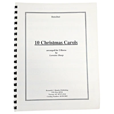 Libro 10 villancicos de Navidad corno francés dúo música Lorena Sharp 1ª edición KCH 2002 Foto 1 de 4