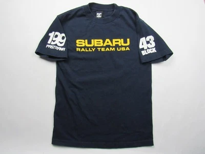 Vtg DC Subaru Rally Team Ken Block #43 Travis Pastrana 199 T Shirt Sz Small Y2K - Image 1 of 4