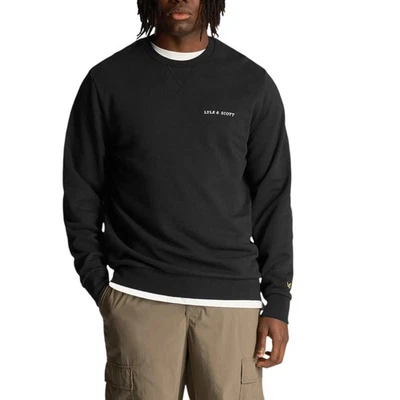 Lyle & Scott ML2004VI Mens Loopback Embrodiered Script Crew Neck Sweatshirt XL - Image 1 of 4