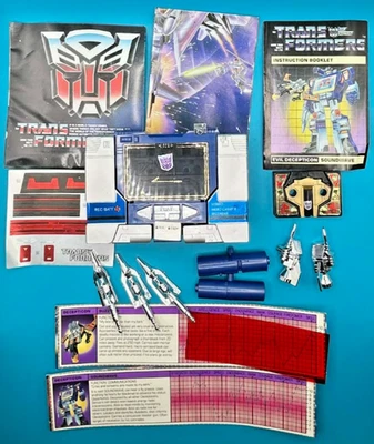 1985 SOUNDWAVE BUZZSAW 100% COMPLETE TECH SPEC G1 TRANSFORMERS UNUSED HIGH GRADE - Image 1 of 4