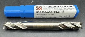 Lot of 5 Niagara Cutter HSS 23/64” Double-End Mill 4 Flute D400.359XF2S.3Z4 NEW - Picture 1 of 6