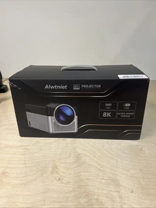Alwtniet Short Throw Smart Projector with Wifi and Bluetooth 8K - HY450 - Picture 1 of 10