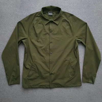 Hylete Revive Jacket Mens Large Performance Activewear Track Green Snap - Image 1 of 4