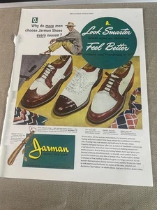 Jarman Shoes for Men Look Smarter Feel Better Magazine Advertisement Ad 1948 - Picture 1 of 4