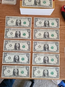💎10💎 2013B $1 FRN Star Note Duplicates. Lot 2. - Picture 1 of 15