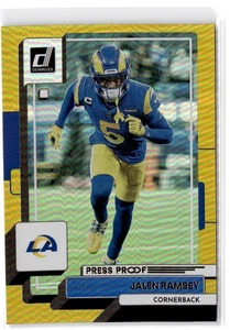 2022 Donruss Jalen Ramsey #20 Premium Press Proof Los Angeles Rams - Picture 1 of 2
