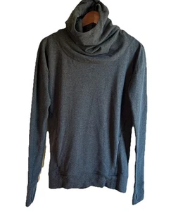Sudadera con Capucha Lululemon Stress Less Para Mujer Talla 2 Pullover Gris Cuello Simulado Activo - Imagen 1 de 10