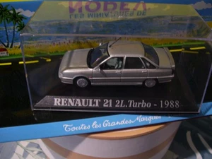 Renault 21 2L Turbo ABS Gris Métalisé 1988 Collection M6 ixo Boite 1/43 - Imagen 1 de 4
