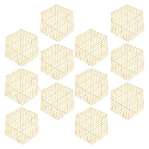 12 Pcs Platzset Bambus Küchenunterlage Geschirrmatte Geschirrtrocknungsmatten - Bild 1 von 12