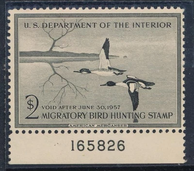 UNITED STATES (US) RW23 MINT F-VF LH PL# $2 BLACK - Image 1 of 2