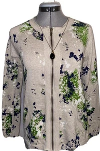 Cárdigan Eddie Bauer con cremallera. talla S. a través del pecho 16”. L 24”. Algodón - Imagen 1 de 12