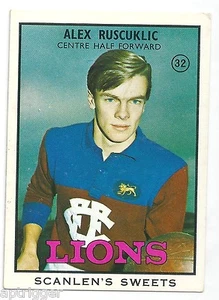 1968 B Scanlens (32) Alex RUSCUKLIC Fitzroy aMint. - Picture 1 of 2