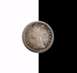 1896 Hong Kong 10 Cents Silver - Picture 1 of 2