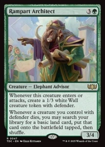 MTG - RAMPART ARCHITECT - Tarkir Dragonstorm Com (R) - Picture 1 of 2