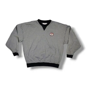 Vintage Slazenger Ford's Colony Williamsburg Houndstooth Sweatshirt Men's Size L - Picture 1 of 14