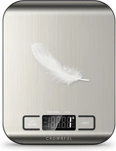 Food Scale, 11Lb Digital Kitchen Scales with Built-In Coin Battery, Weight Ounce - Picture 1 of 9
