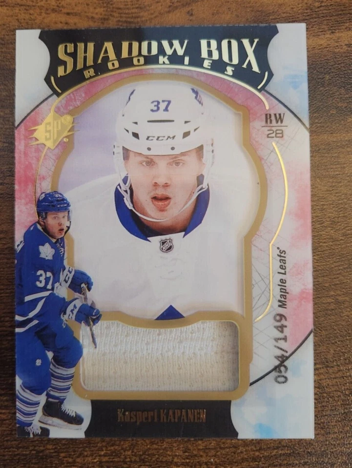 2016-17 SPx - Shadow Box Rookies Material #55 Kasperi Kapanen 54/149 (MEM, RC) - Image 1 of 3