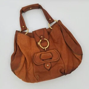 Tod's Peggy Hobo Shoulder Bag Brown Soft Leather Made in Italy - Picture 1 of 12