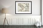 1701 De Fer Of The Kingdom Of Naples, Southern Italy Map|Historic Antique Vintag