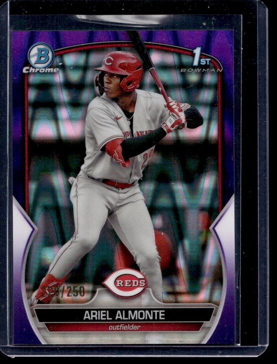 2023 Bowman Chrome Purple Raywave Ariel Almonte /250 #BCP-78