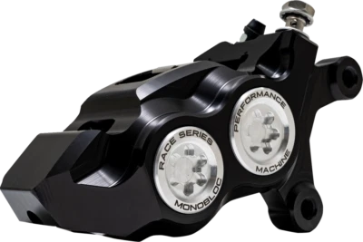 PERFORMANCE MACHINE (PM) Caliper - 137 X 4B - Right - Black Anodized With - Image 1 of 4