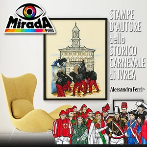 Carteles Carnaval Ivrea Alessandra Hierros Arte Ivrea Muerte Común Ivrea Batalla - Imagen 1 de 4