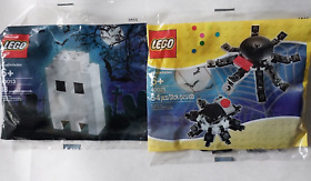 LEGO Halloween Mini Figure Set #40021 Spiders & 40013 Ghost Poly Bag