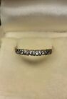 Ladies 9ct Gold Ring With CZ Size O .87g