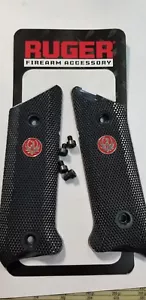 Ruger Mark II 2 Black Red Eagle Plastic Grips Checkered w/ Screws - Picture 1 of 1