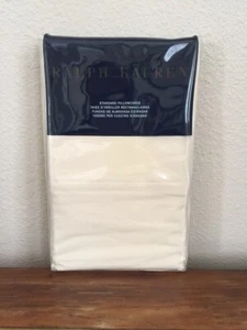 Ralph Lauren 464 Neu Leinen Standard Kissenbezug Paar - Bild 1 von 4