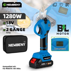 Akku Astschere 30mm Rebschere Gartenschere Strauchschere Baumschere Mit 0/2 Akku - Bild 1 von 18