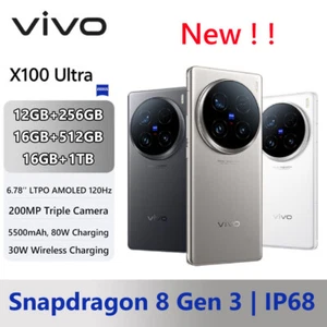 vivo X100 Ultra 5G Snapdragon 8 Gen 3 NFC 16G+1TB 120Hz 200MP Triple Camera IP68 - Picture 1 of 19