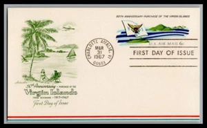 US FDC # UXC6 6c Virgin Islands Artmaster 1967, 9p1271 - Picture 1 of 1