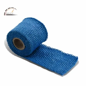 2"BLUE HEAT SHIELD WRAP TAPE ROLL FOR EXHAUST HEADER TURBO MANIFOLD PIPE 60"L - Picture 1 of 4